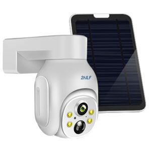 2NLF 4 MP Solar-Powered PTZ Security Camera – Wi‑Fi with 9000 mAh Battery